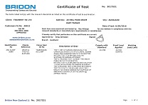 Strain Clamp Test Report cover